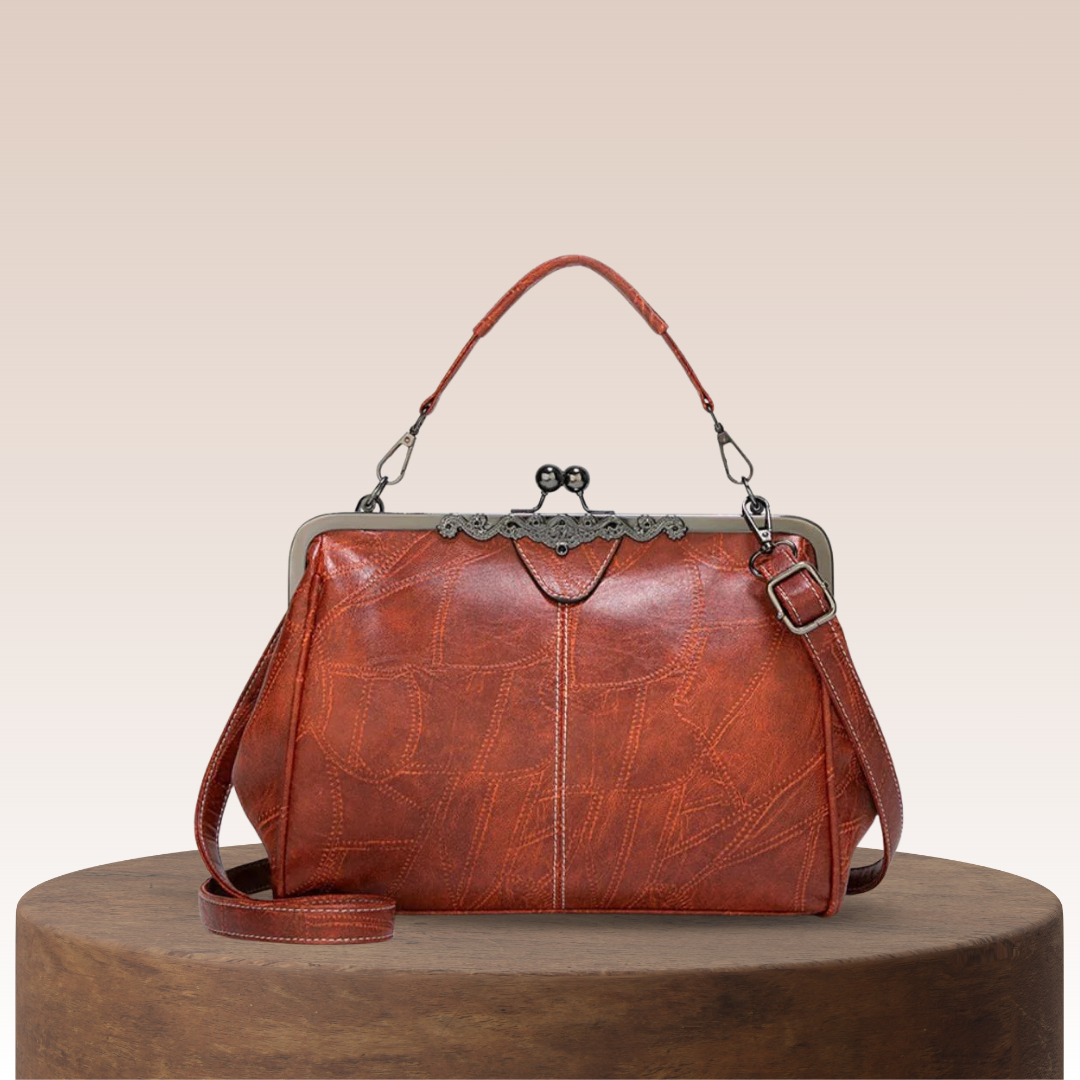 VeraBelle | Vintage Kiss Lock Handbag (BUY 1 GET 1 FREE)