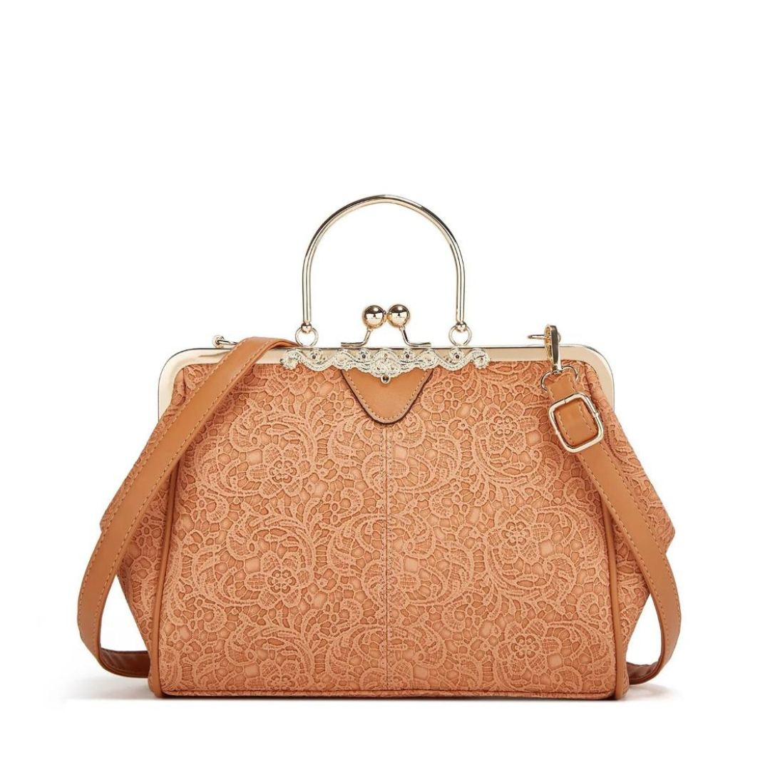 VeraBelle | Vintage Kiss Lock Handbag (BUY 1 GET 1 FREE)