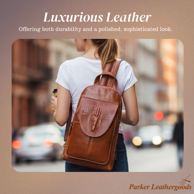 Cyra | Crocodile Pattern Urban Backpack