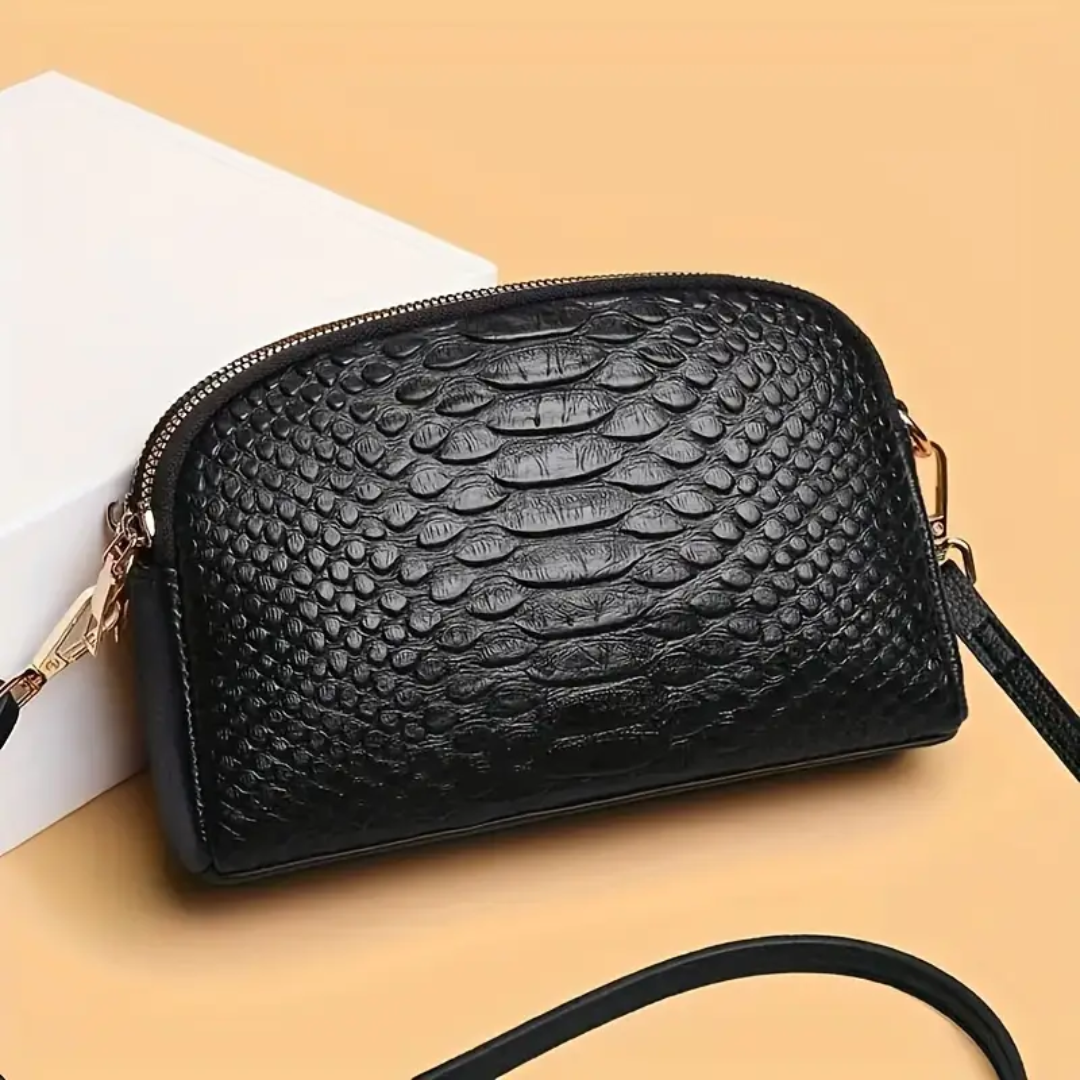 Crovella | Crocodile Texture Shoulder Bag