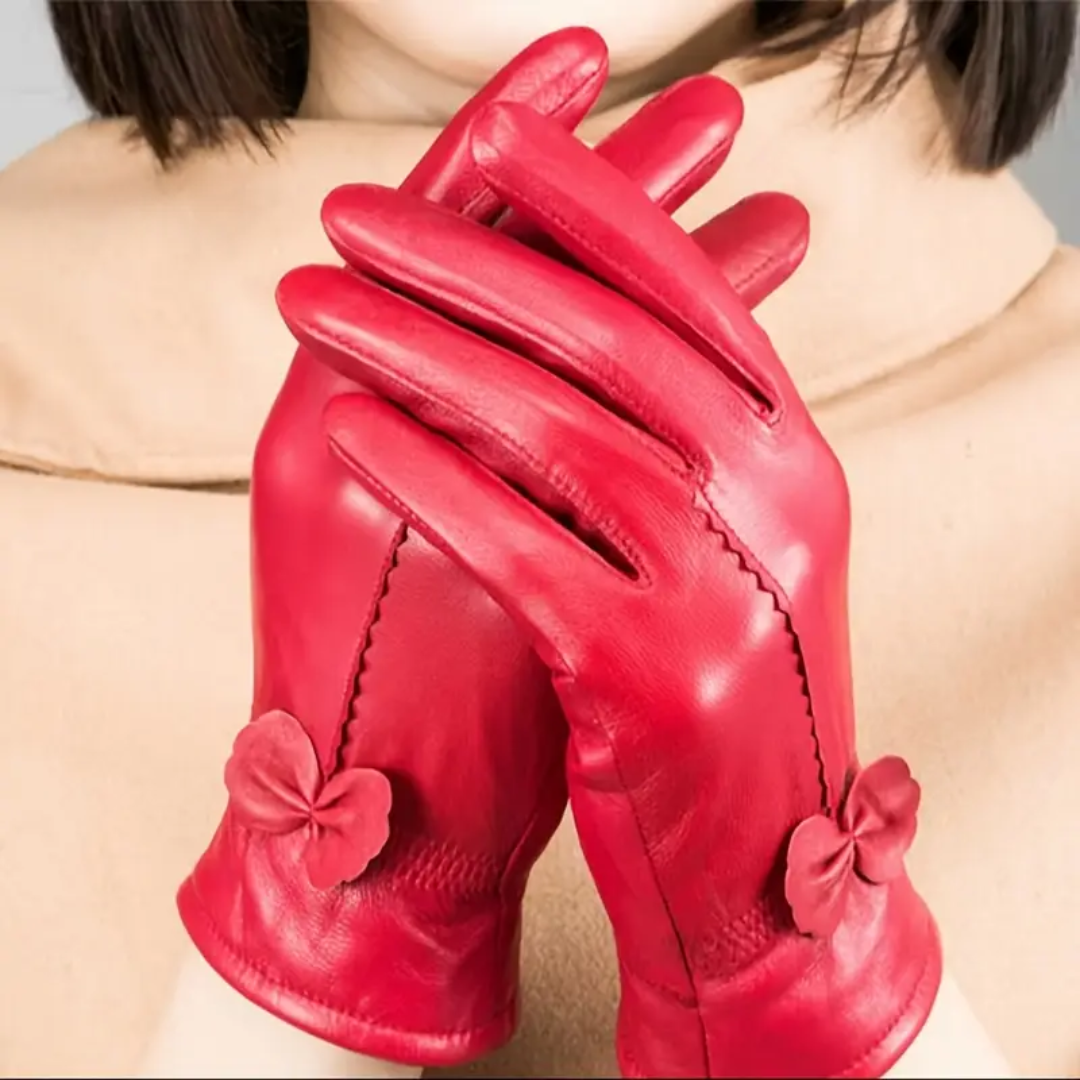 Belinda | Vibrant Bow Detail Gloves