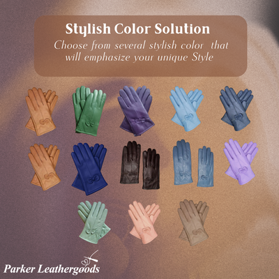 Belinda | Vibrant Bow Detail Gloves